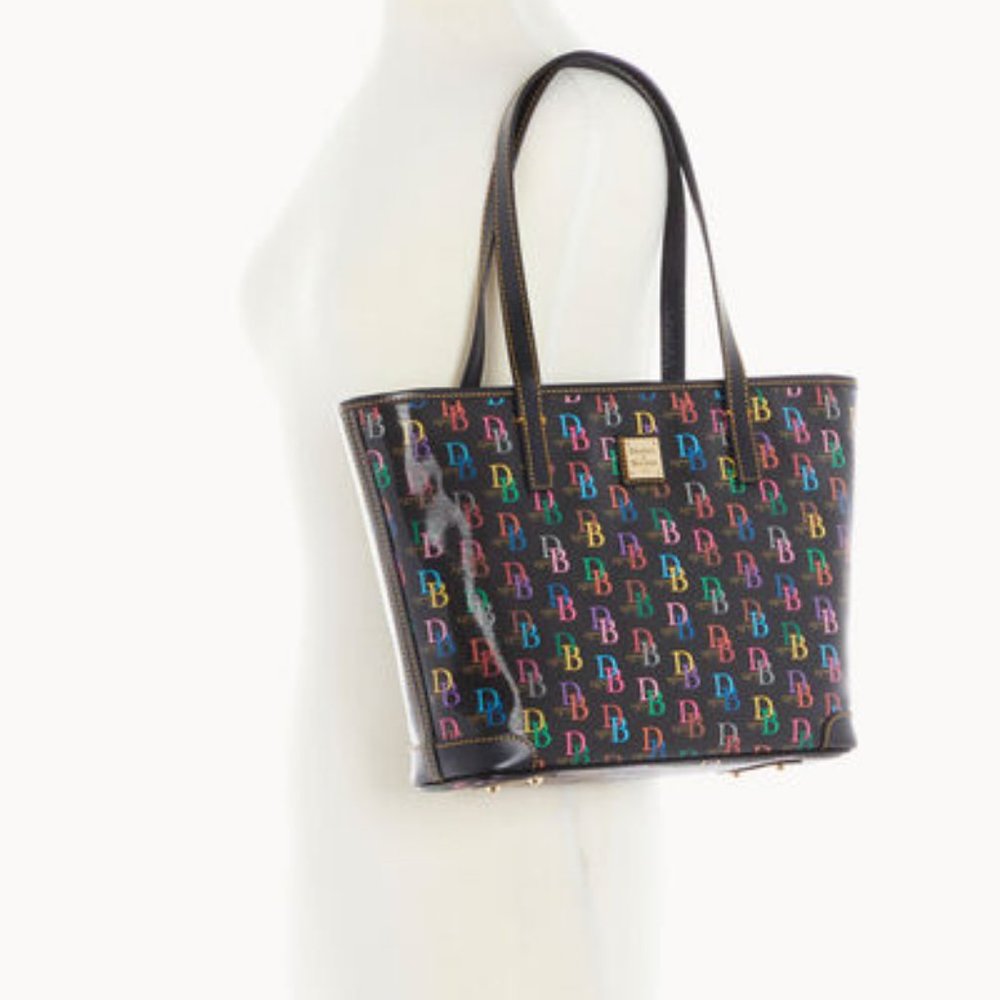 Dooney & Bourke DB75 Multi Large Black tote